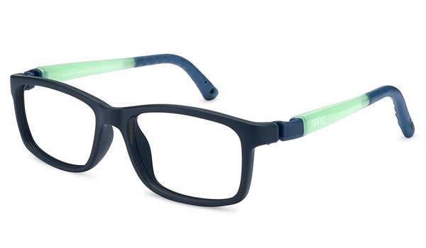 Nano Fangame Glow 3.0 Kids Eyeglasses Matte Navy/Glowing Green