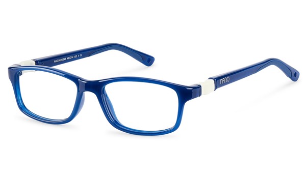 Nano Crew 3.0 Kids Eyeglasses Crystal Navy/White