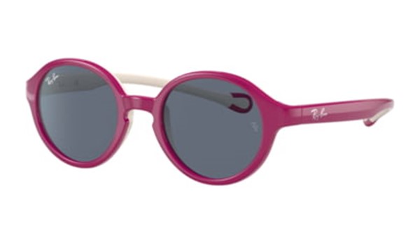 Ray-Ban Junior RJ9075S-710187 Kids Sunglasses Fuchsia on Rubber Cream
