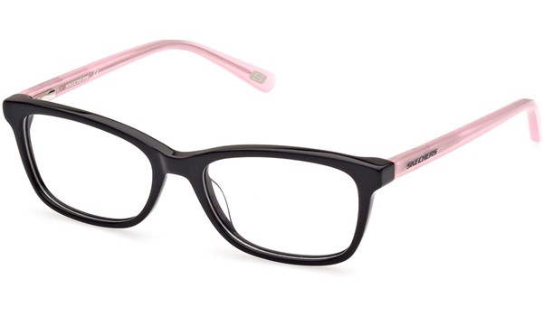 Skechers SE1669-001 Shiny Black Kids Prescription Glasses