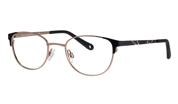 Indii Kids IN14-C4 Children's Glasses Black/Rose Gold