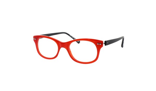 iGreen V4.57-C09 Kids Eyeglasses Shiny Red/Matt Dk Navy Blue