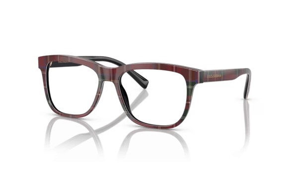 Dolce & Gabbana 0DX3356 3397 Kids Eyeglasses Red Tartan